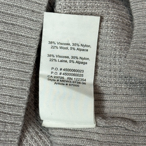 Aritzia Tna The Penny Waffle Knit Wool Alpaca Blend Sweater size M - Picture 4 of 6